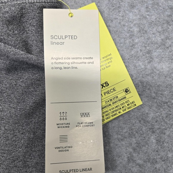 All In Motion Sculpted Linear Pants Womens XS Gray High-Rise Capri‎ Side Pockets - Picture 4 of 12